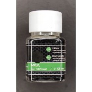 Плаваюча наживка, силіконова, в діпі, EOS, Кулька, 10мм, 25шт/уп, Мед, чорний